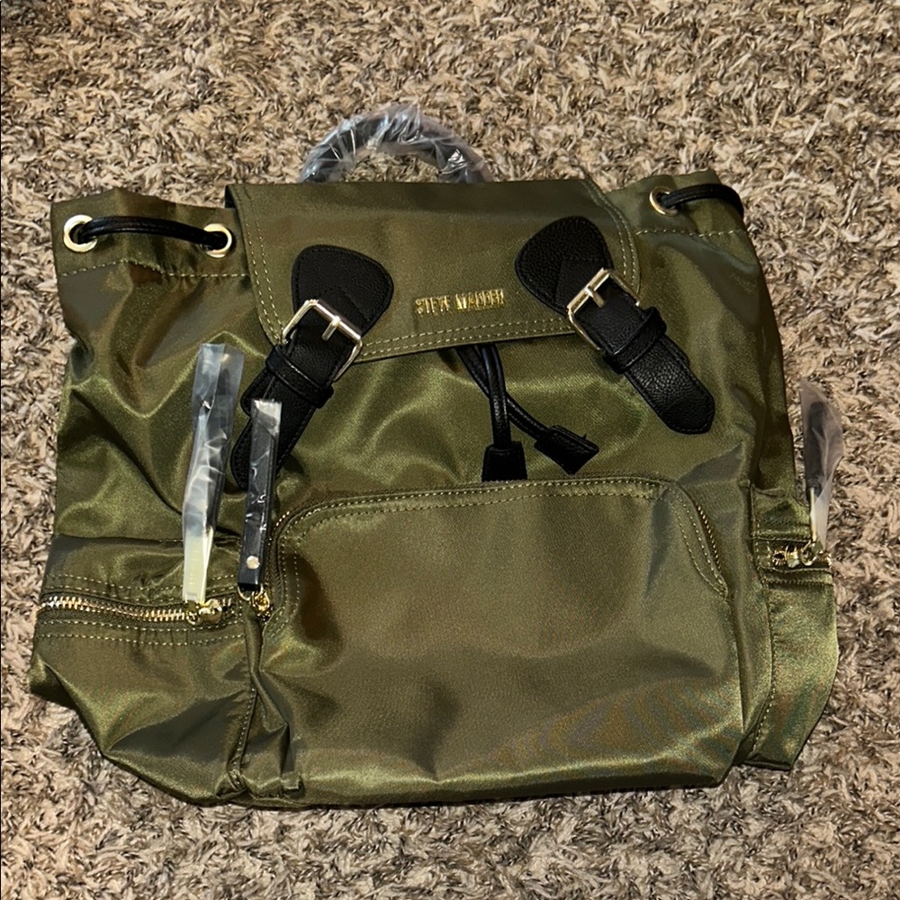 Steve Madden Olive Green Backpack